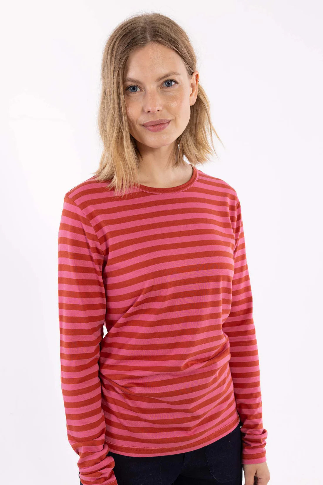 DANEFAE Shirt Danejubii Modal Tee Chili/Soft Cherry