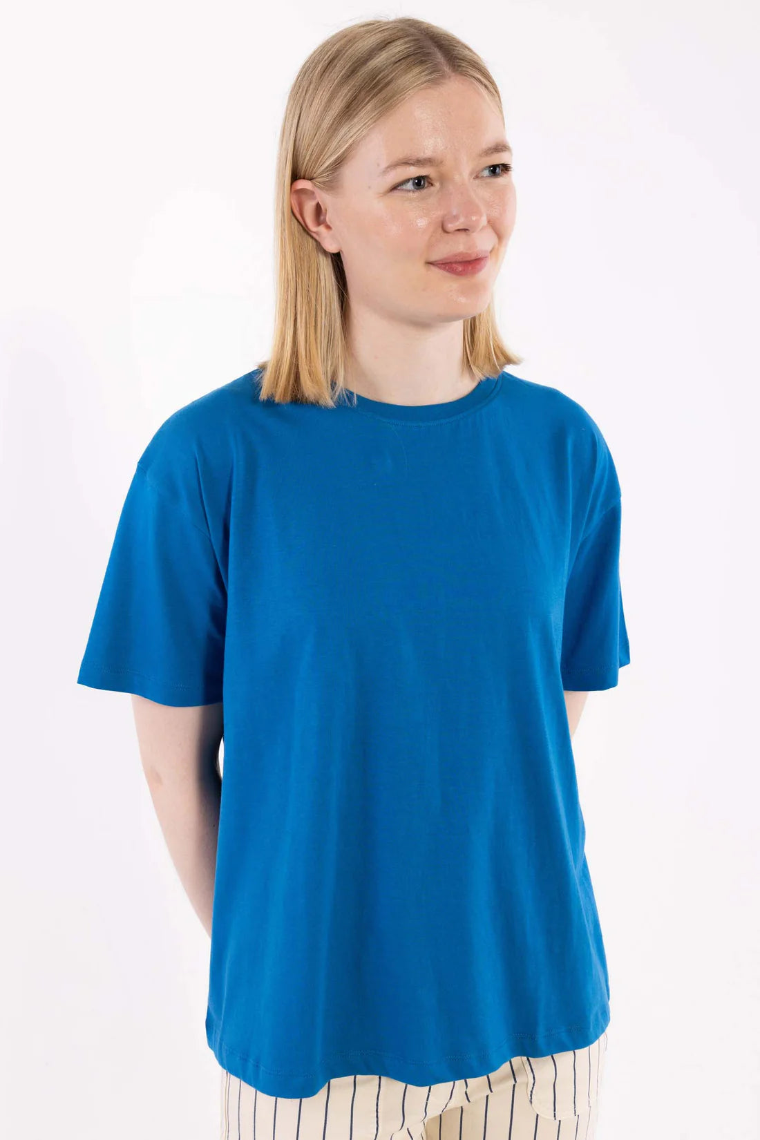 DANEFAE Shirt Danebasic Boxy Warm Blue