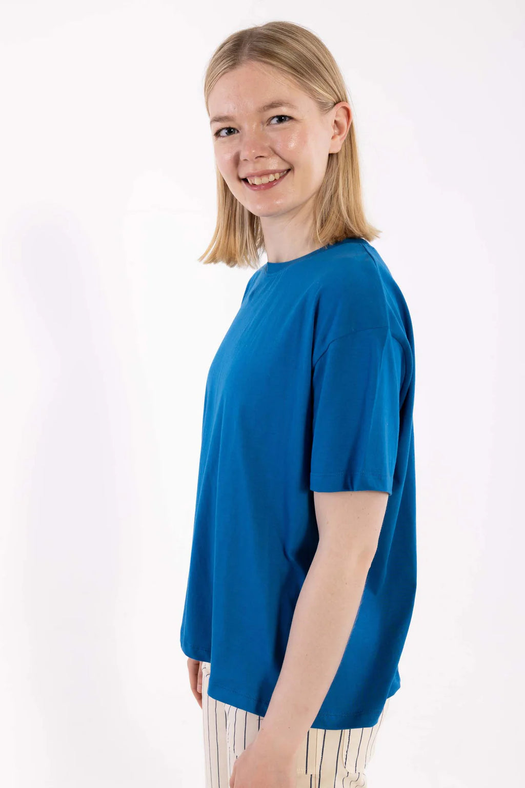 DANEFAE Shirt Danebasic Boxy Warm Blue