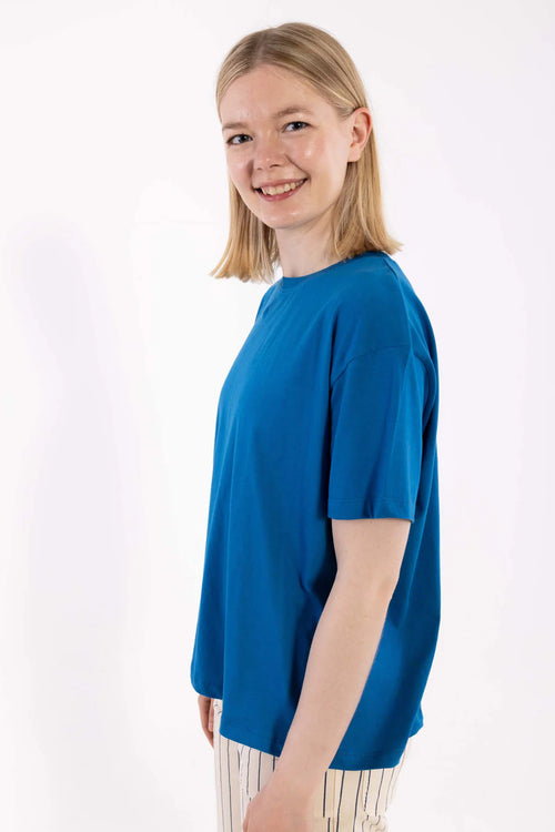 DANEFAE Shirt Danebasic Boxy Warm Blue