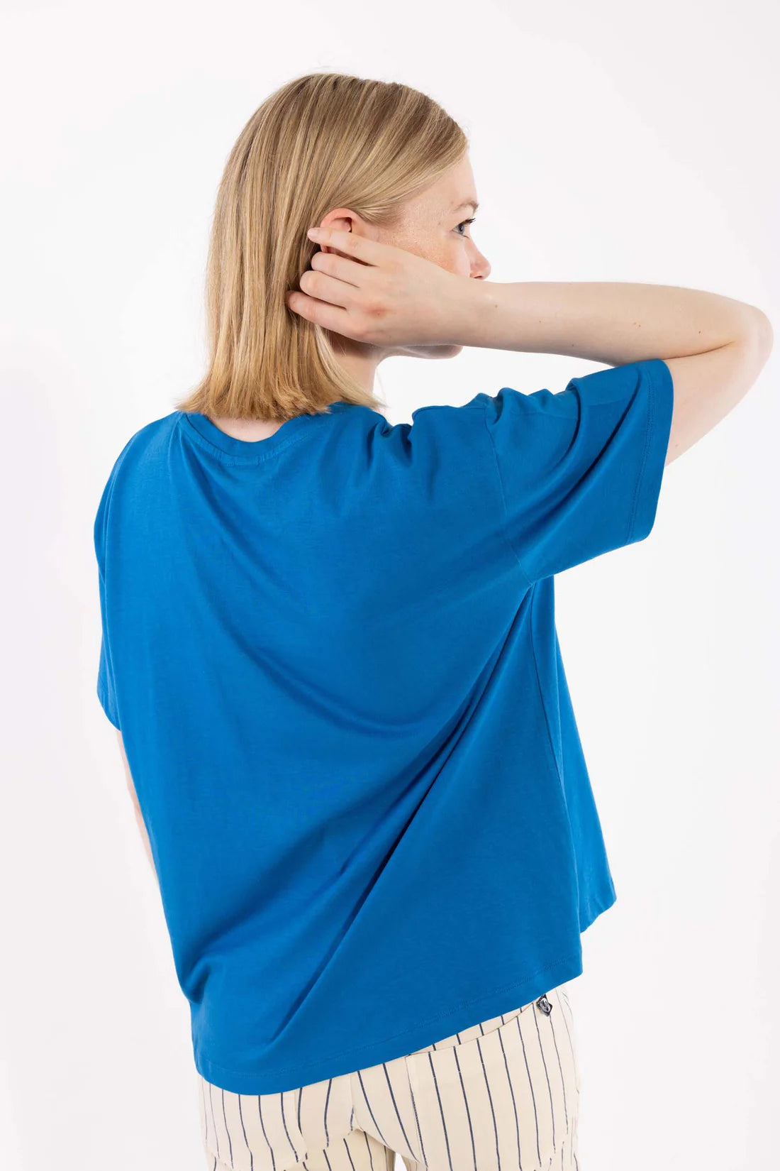 DANEFAE Shirt Danebasic Boxy Warm Blue