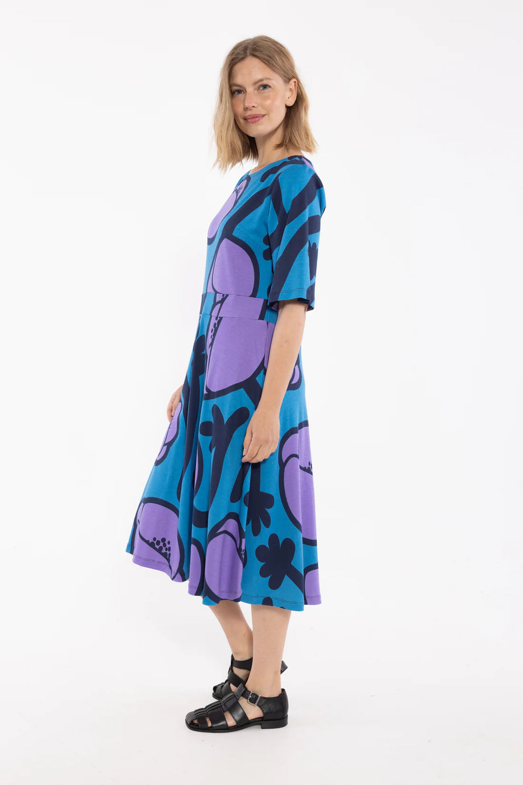 DANEFAE Kleid Daneviborg Faded Blue POPPY