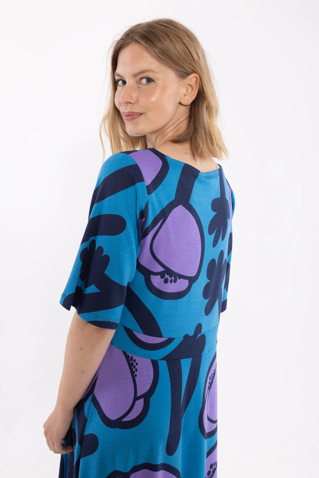 DANEFAE Kleid Daneviborg Faded Blue POPPY