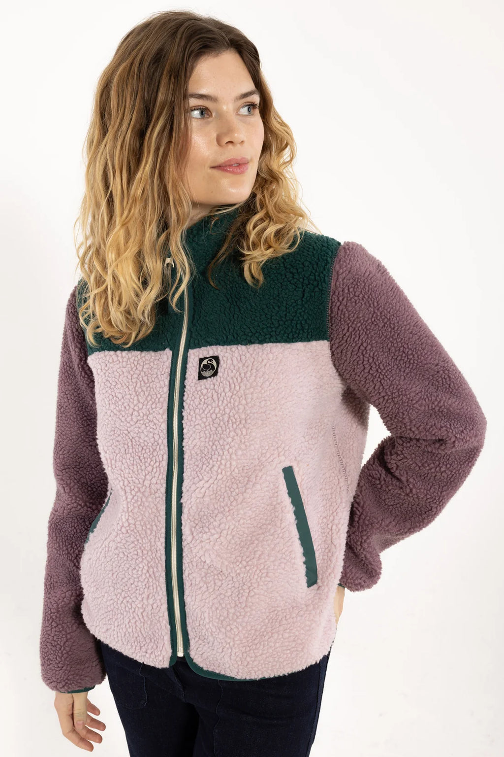 DANEFAE Danebirk Fleece Zip-Up Pink/lila