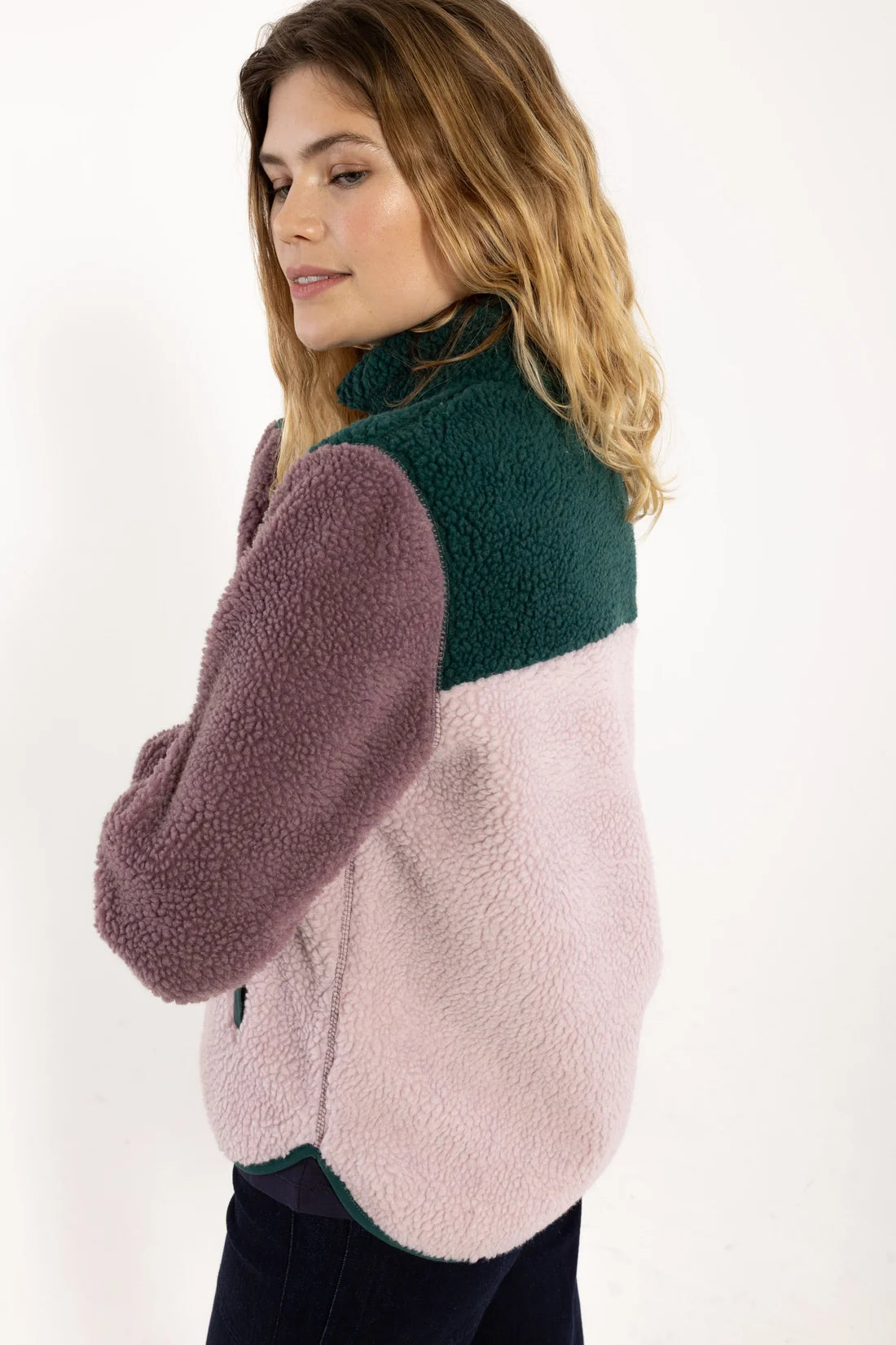 DANEFAE Danebirk Fleece Zip-Up Pink/lila