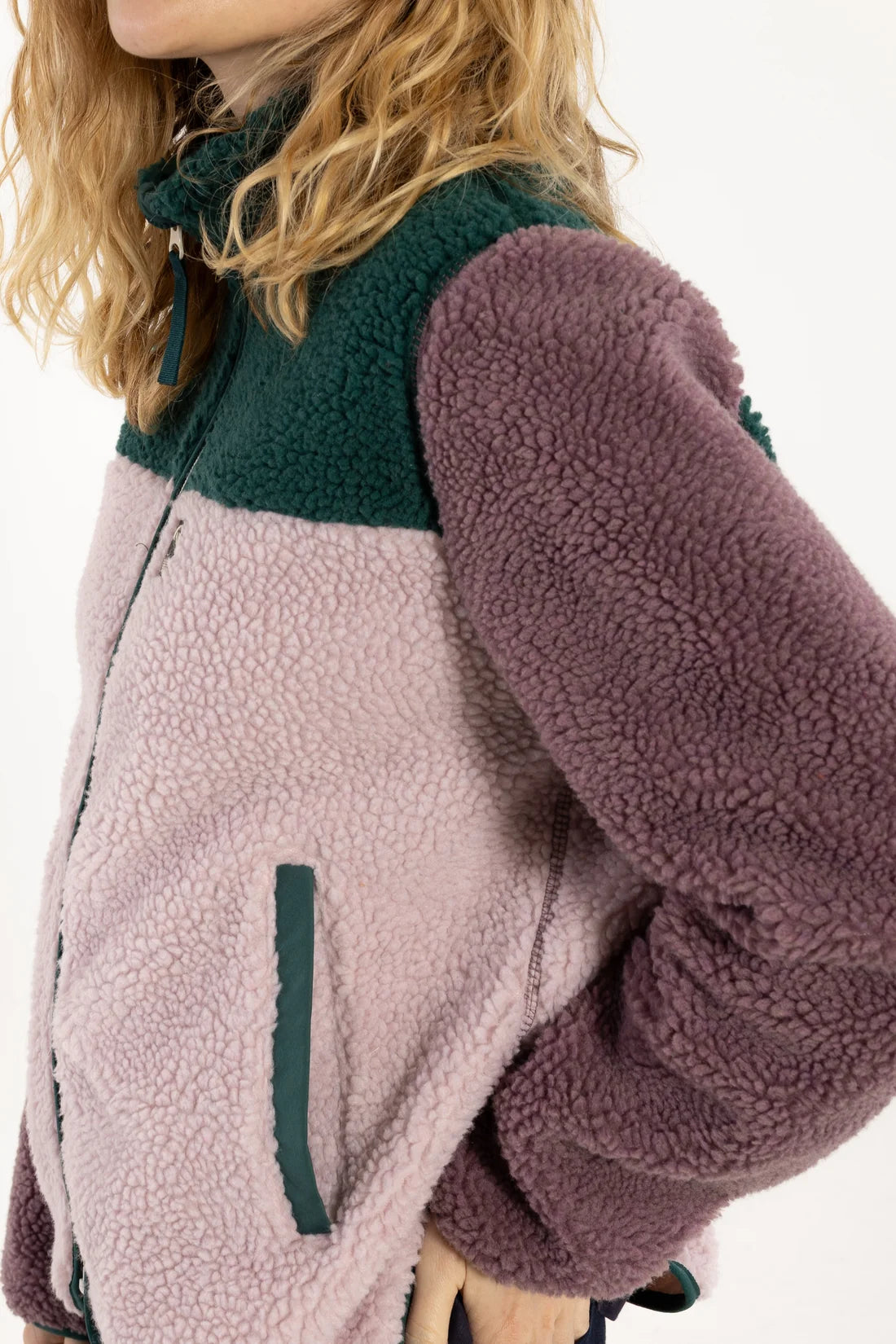 DANEFAE Danebirk Fleece Zip-Up Pink/lila