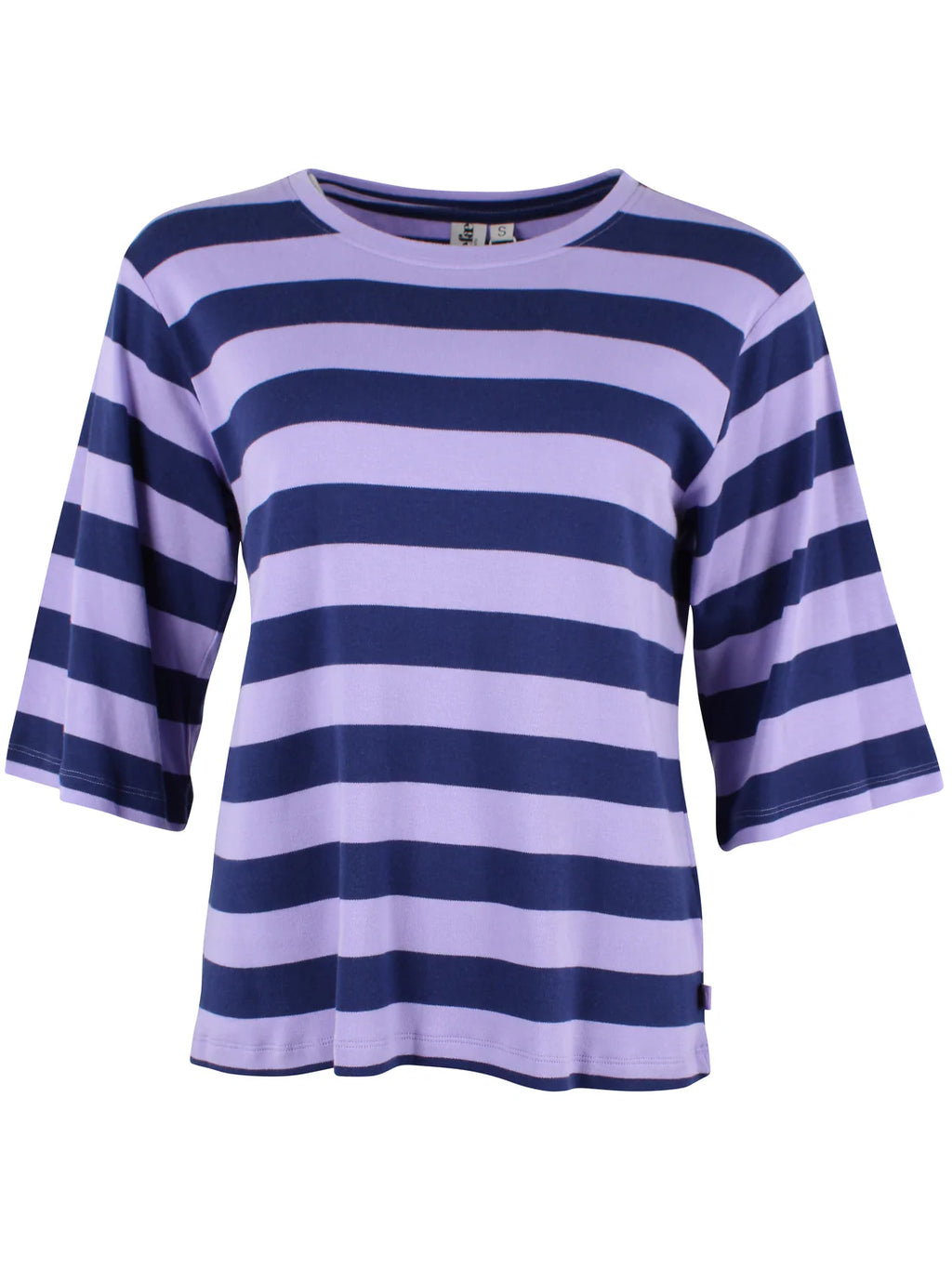 DANEFAE Shirt Daneglad Interlock Dk.Blue/Light Lilac