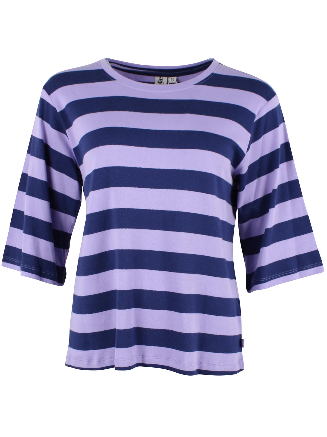DANEFAE Shirt Daneglad Interlock Dk.Blue/Light Lilac