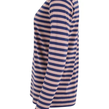 DANEFAE Shirt Danejubii Modal  Quail/Dk Blue