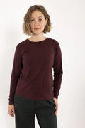 DANEFAE Danemerry Wool LS Tee Wine