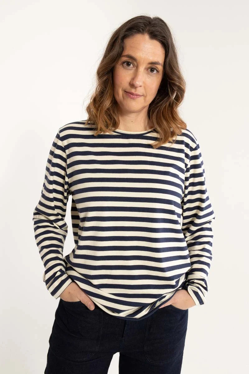 DANEFAE Danejubii LS Modal Tee Dark Navy/Chalk