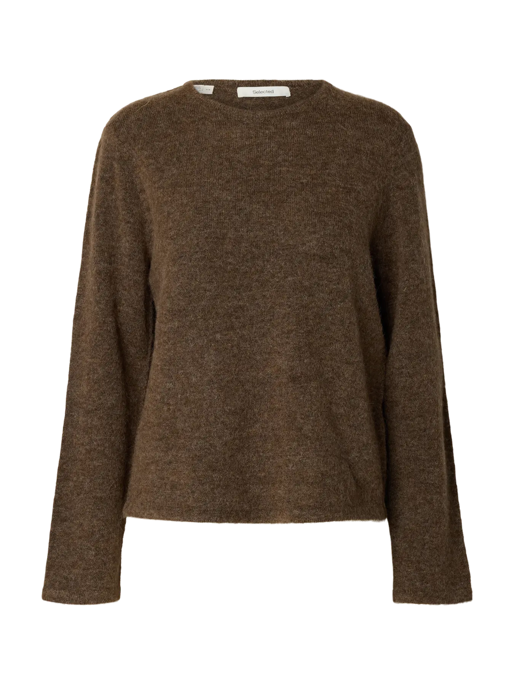 SELECTED FEMME Lulu New LS Knit O-Neck braun