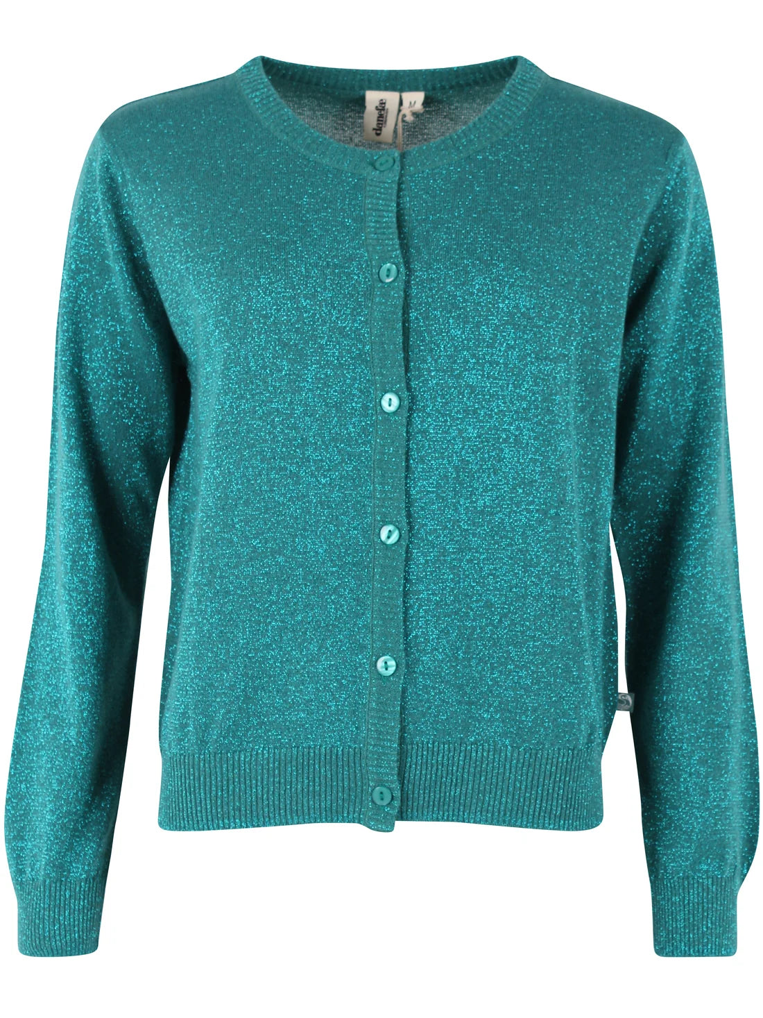 DANEFAE Strickjacke Glitter Light Slate