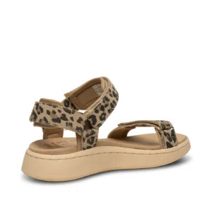 Woden Sandale Line Suede Leopard