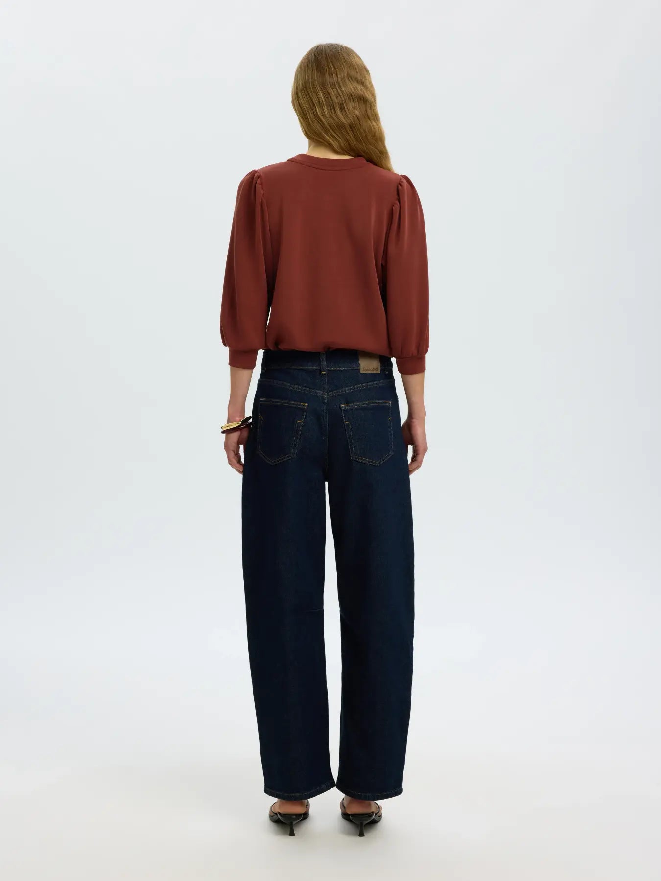 SELECTED FEMME Shirt Tenny Cherry Mahagoni