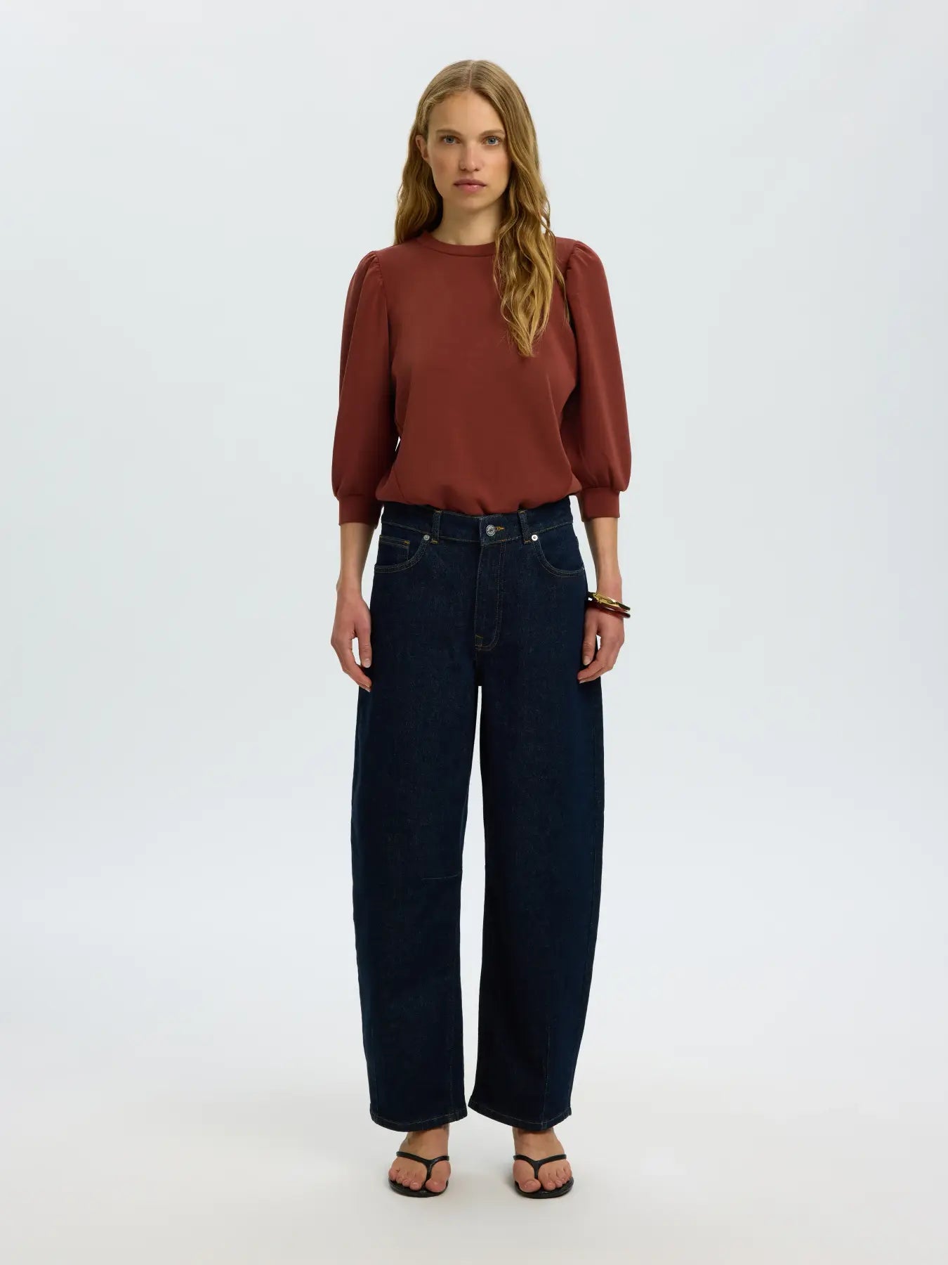 SELECTED FEMME Shirt Tenny Cherry Mahagoni