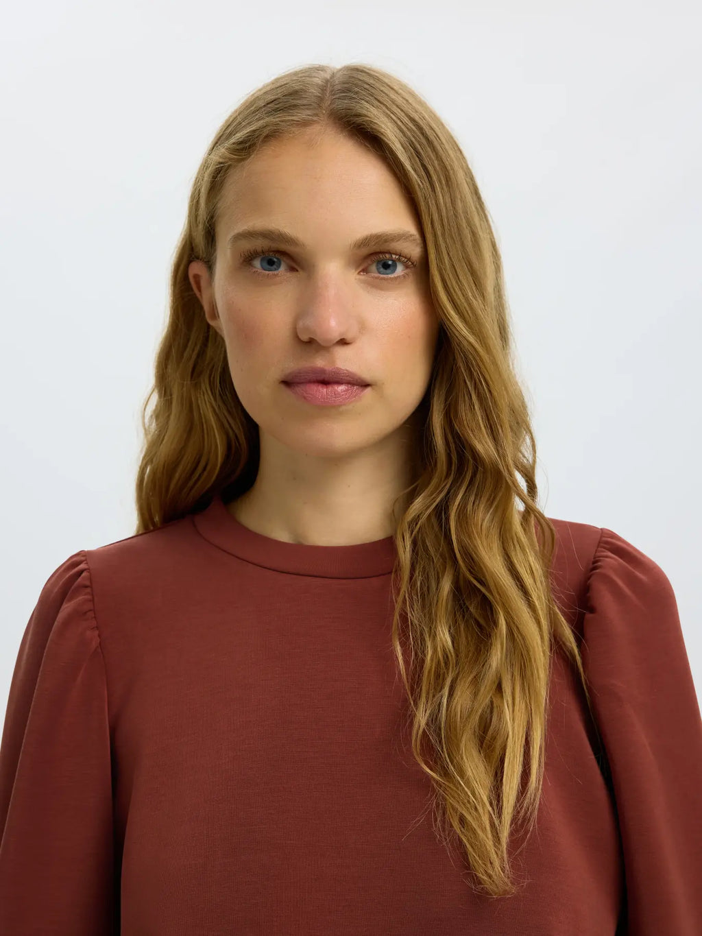 SELECTED FEMME Shirt Tenny Cherry Mahagoni