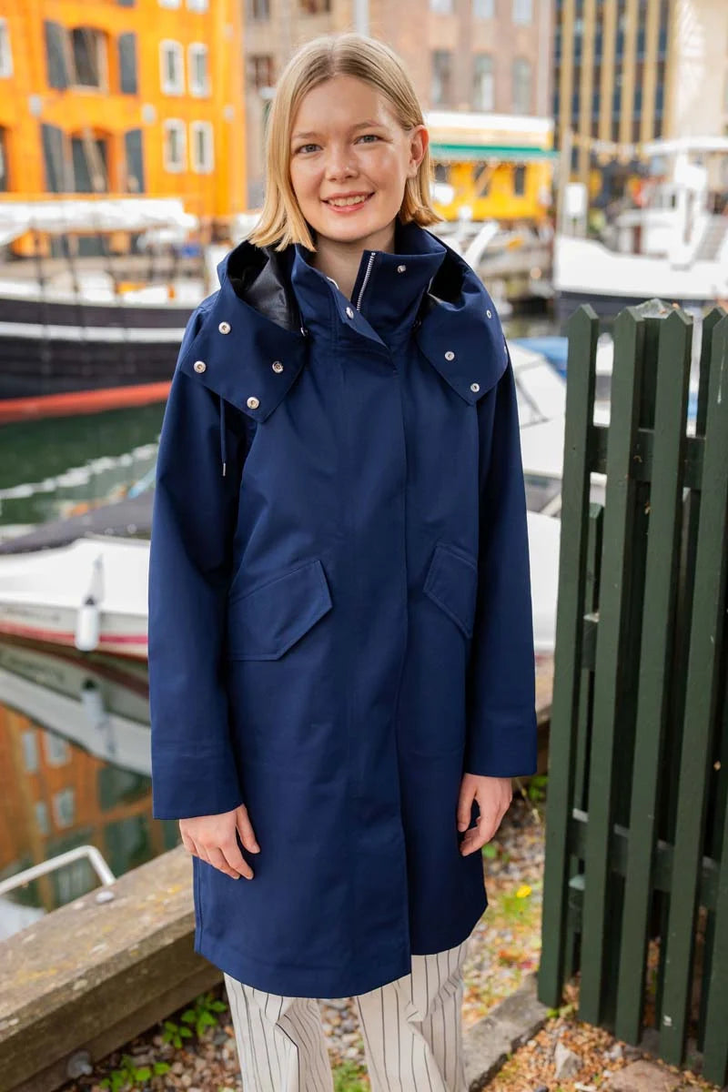 DANEFAE Danewest Wind Rain Parka Navy