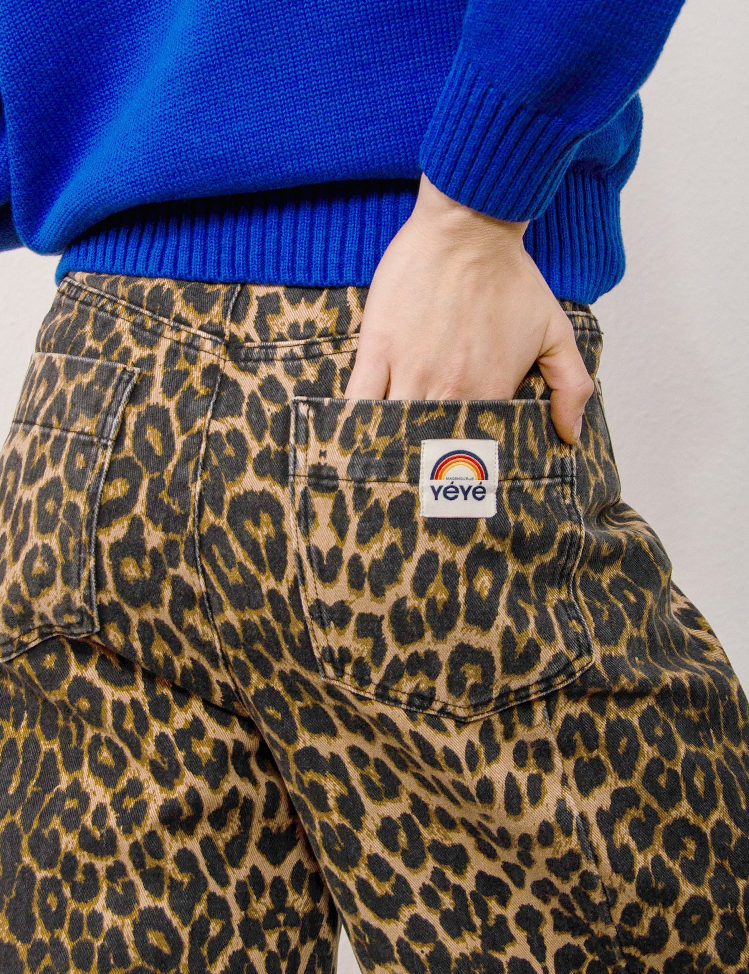 Mademoiselle Yeye Wide Divison Denim Trousers