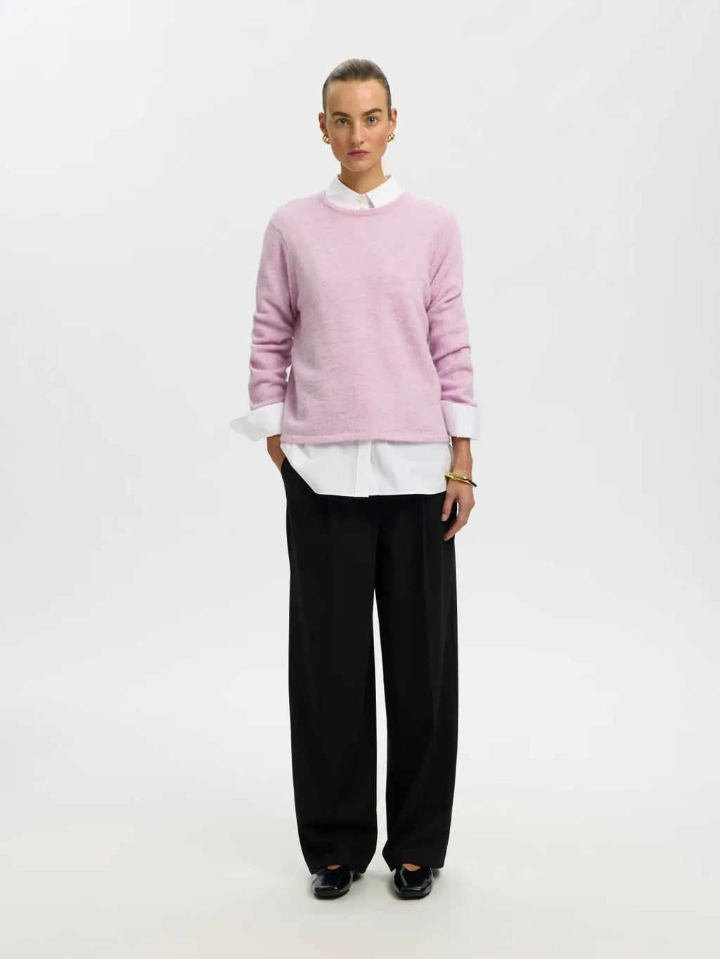 SELECTED FEMME Lulu New LS Knit O-Neck