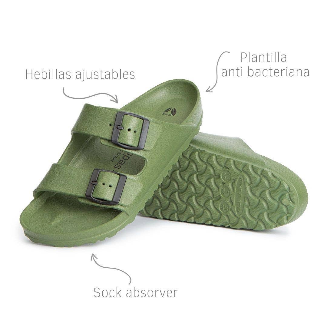 AVISPAS Coachella Sandalen Khaki
