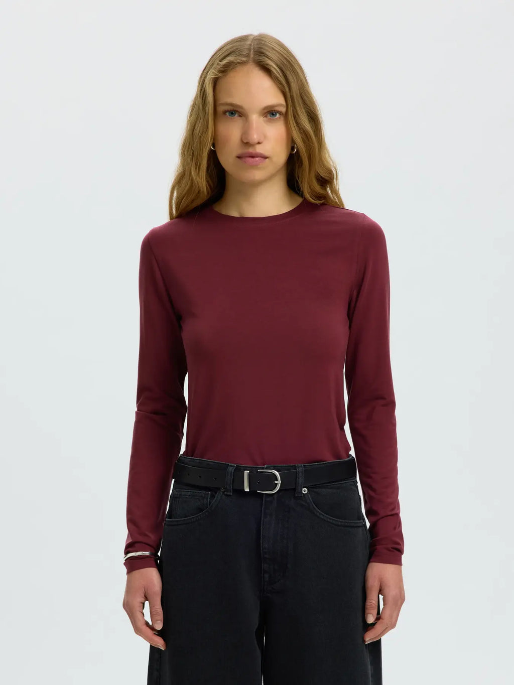 Selected Femme Manja LS Bordeaux