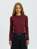 Selected Femme Manja LS Bordeaux