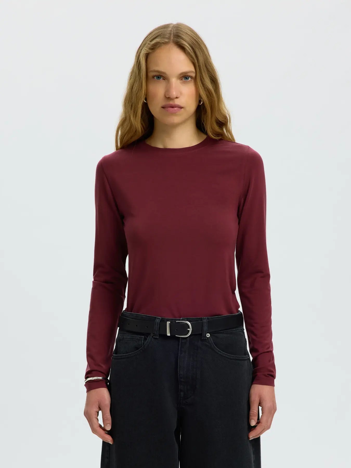 Selected Femme Manja LS Bordeaux