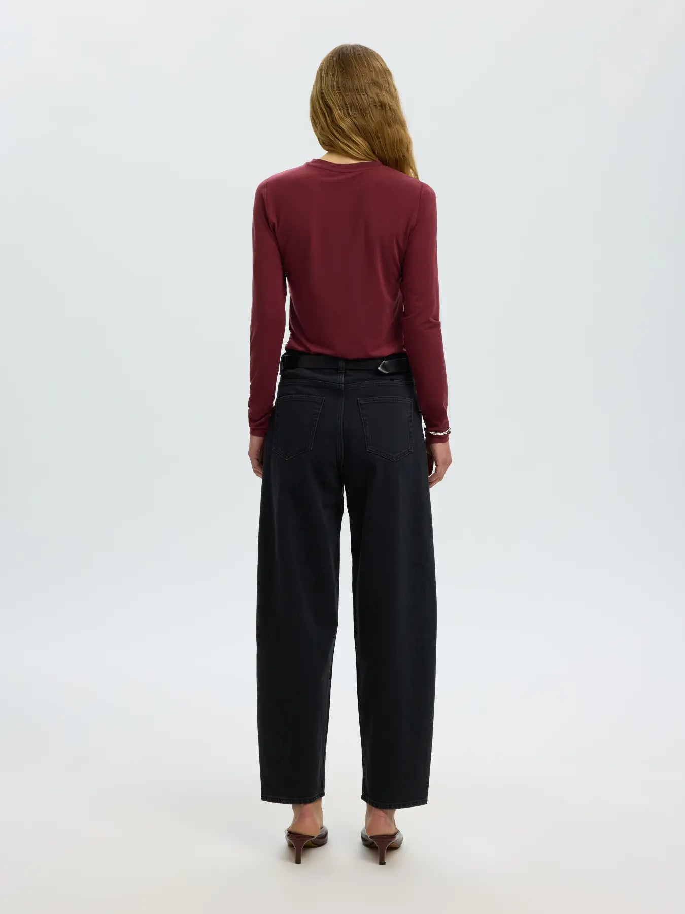 Selected Femme Manja LS Bordeaux