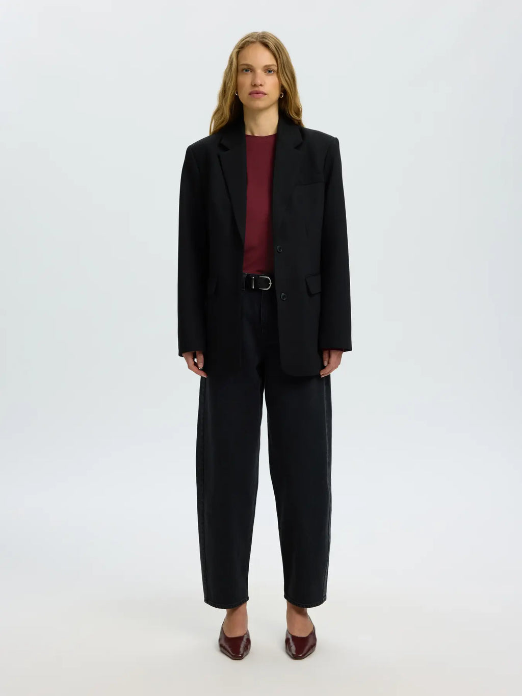 Selected Femme Manja LS Bordeaux