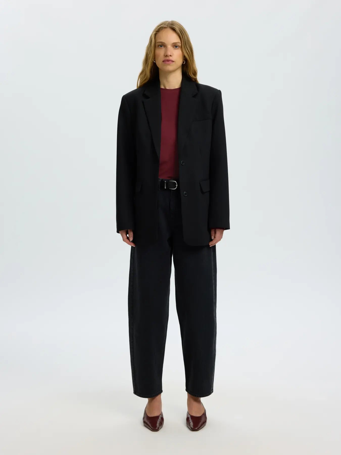 Selected Femme Manja LS Bordeaux