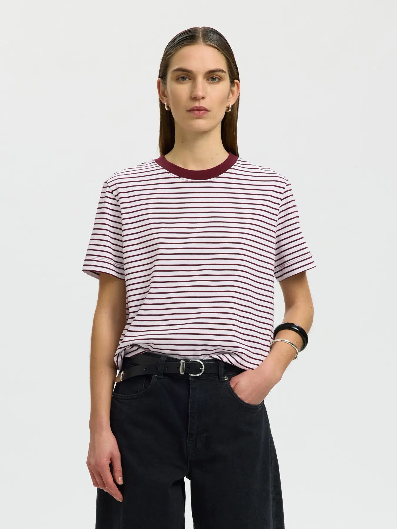 Selected Femme Boxy Stripped