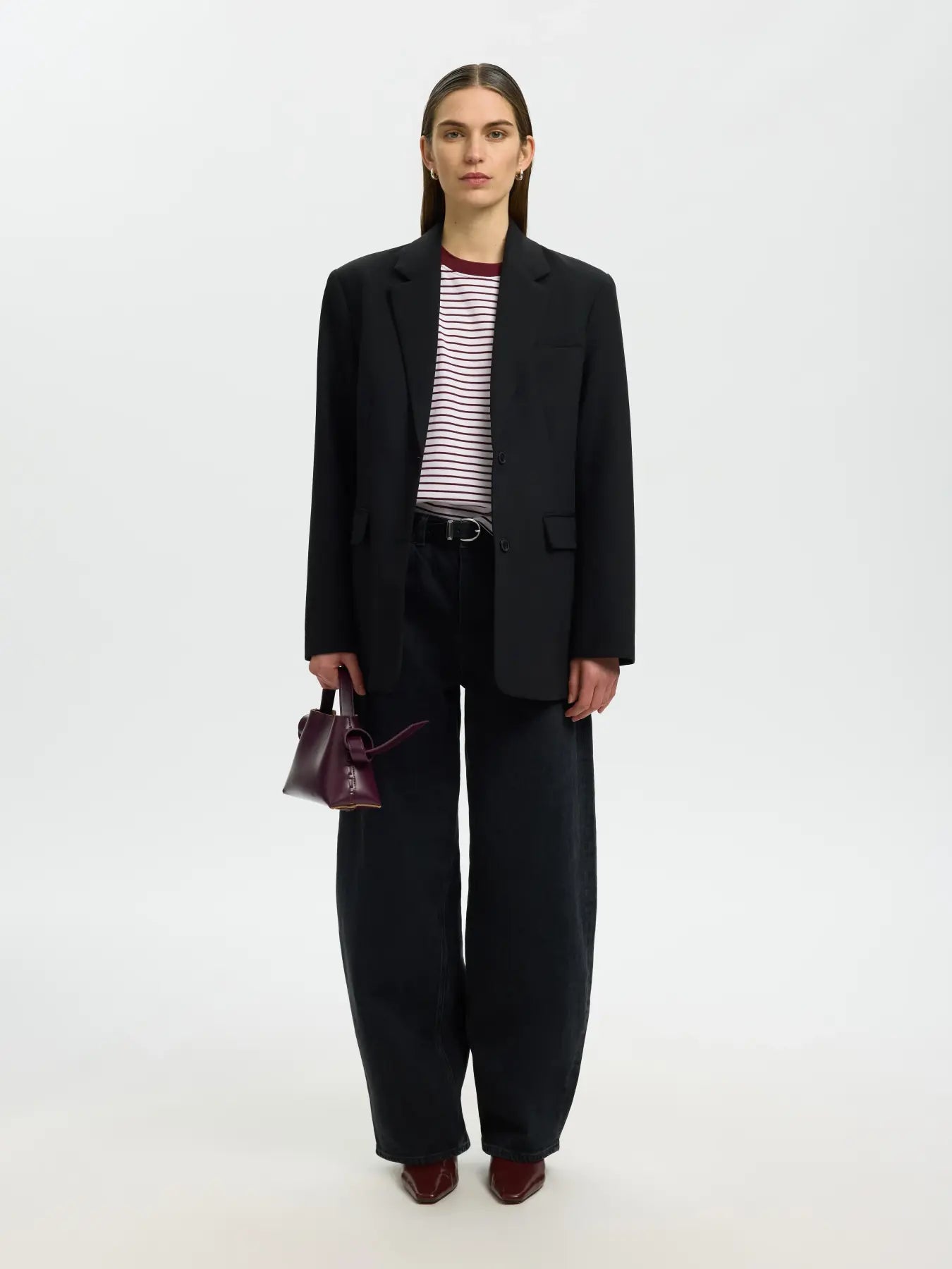 Selected Femme Boxy Stripped