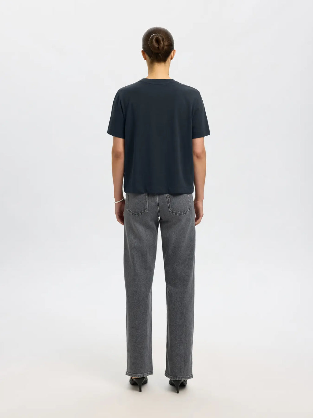 Selected Femme Boxy Tee dk.saphire