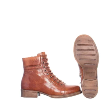 Pandora Stiefeletten mit Reißverschluss Cognac