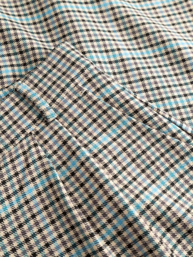 Mademoiselle YéYé-Bundfalten Hose aus Webstoff Farbe/Muster: Checker Checkmate Trousers Ein echter Klassiker: die karierte Bundfaltenhose. Easy zu stylen und nie aus der Mode. Leichter Webstoff Langes, weites Bein Bundfalten Schräge Eingriffstaschen vorne Leistentaschen hinten 100% Polyester (recycled)