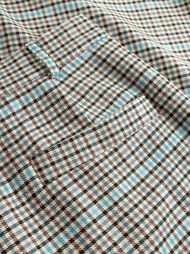 Mademoiselle YéYé-Bundfalten Hose aus Webstoff Farbe/Muster: Checker Checkmate Trousers Ein echter Klassiker: die karierte Bundfaltenhose. Easy zu stylen und nie aus der Mode. Leichter Webstoff Langes, weites Bein Bundfalten Schräge Eingriffstaschen vorne Leistentaschen hinten 100% Polyester (recycled)