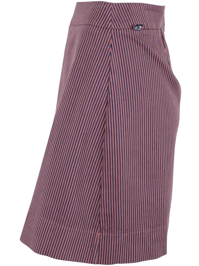 Danefae Rock Danelondon Stretch Canvas Canvasrock mit Milkboy-Streifen Reißverschluss hinten Aus dehnbaren Canvas kleidsam Düsseldorf Fairfashion