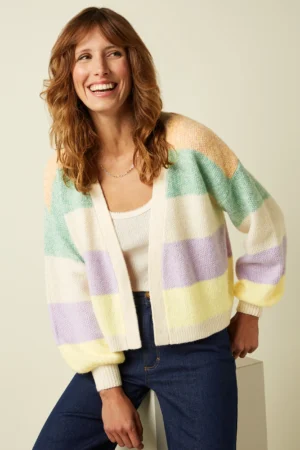 Strickjacke Loose Short Chunky