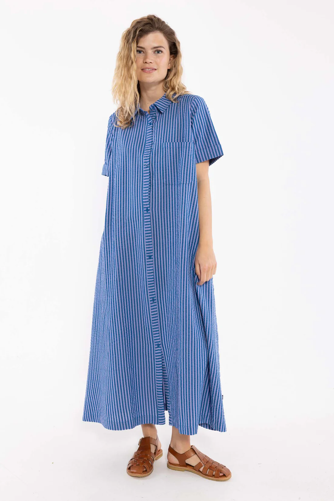 Kleid Danapril Seersucker – Bild 3