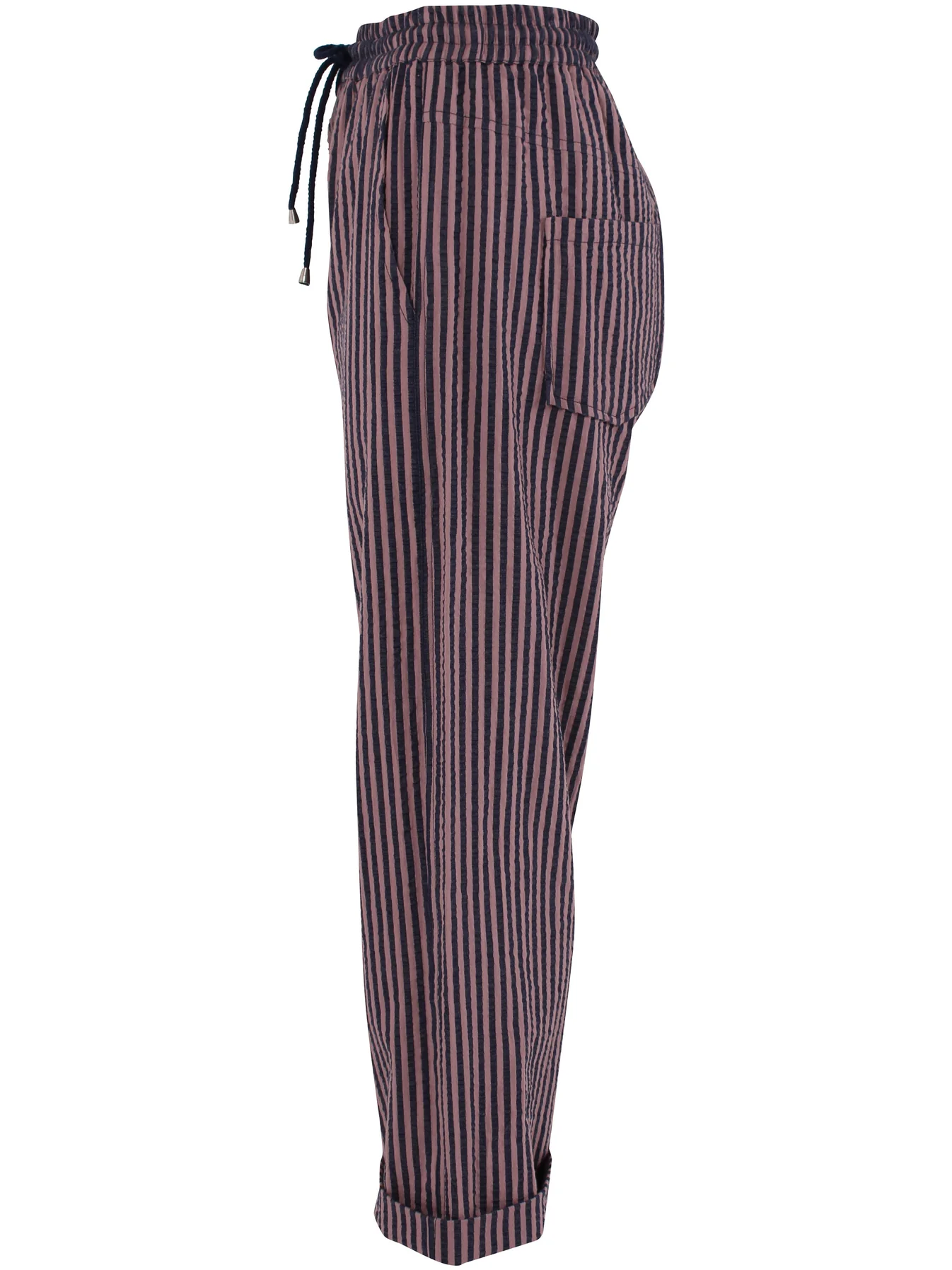 Hose Danefunt Seersucker Mauve/Dark Navy – Bild 6