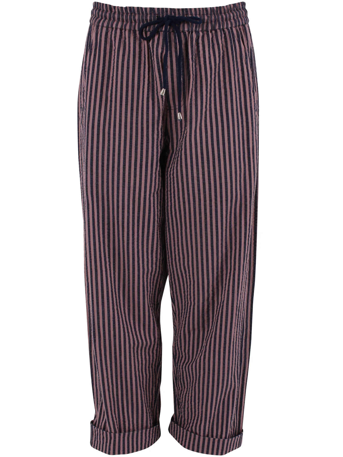 Hose Danefunt Seersucker Mauve/Dark Navy – Bild 5