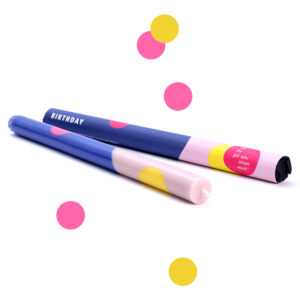 Geometric Kerze BIRTHDAY