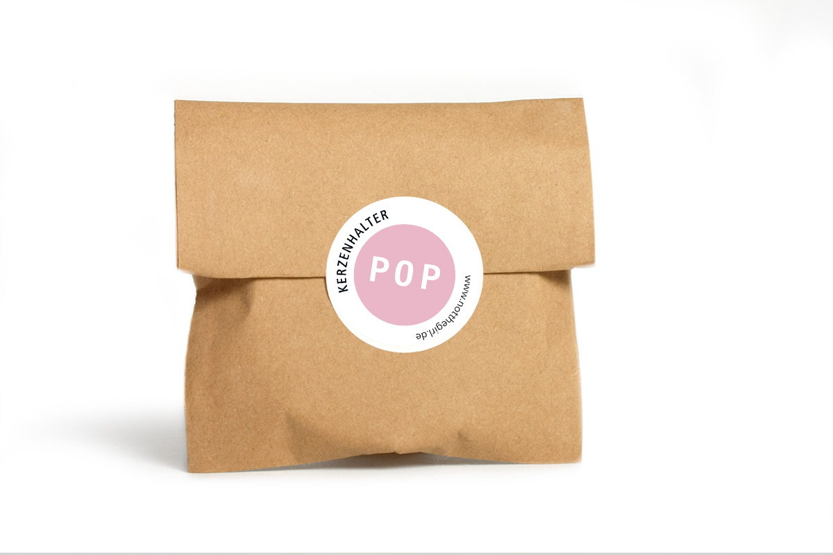 Kerzenhalter POP Hellrosa – Bild 2